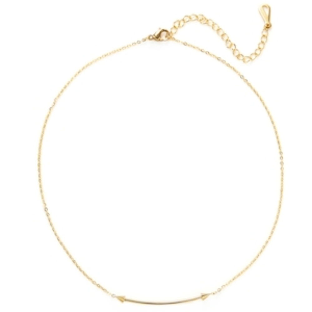 Soo Ihn Kim 18K Gold Plated Jewelry Andrew Pendant Choker